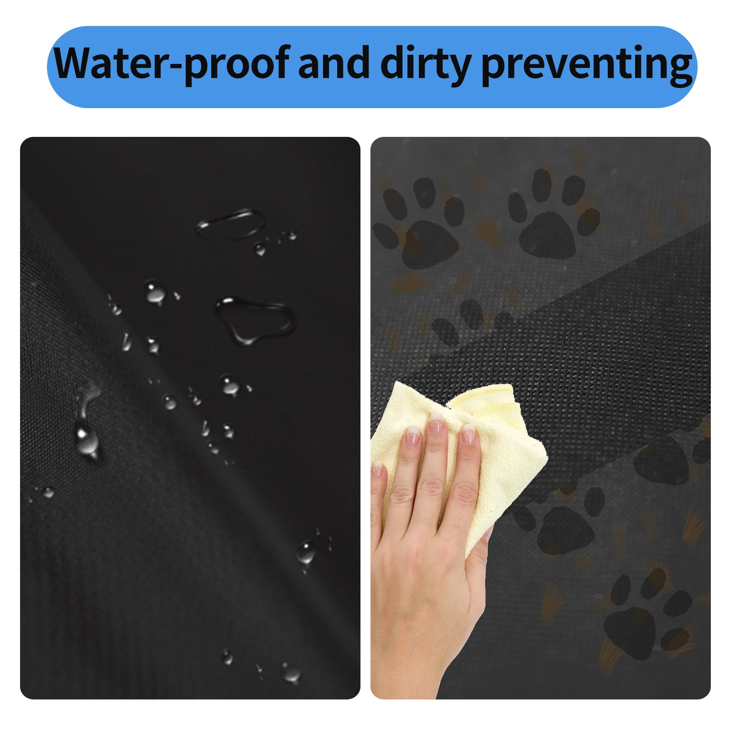 Anti-dirty and waterproof dog mat portable detachable and washable smelling mat dog seat cushion car pet mat